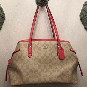 Coach drawstring bag